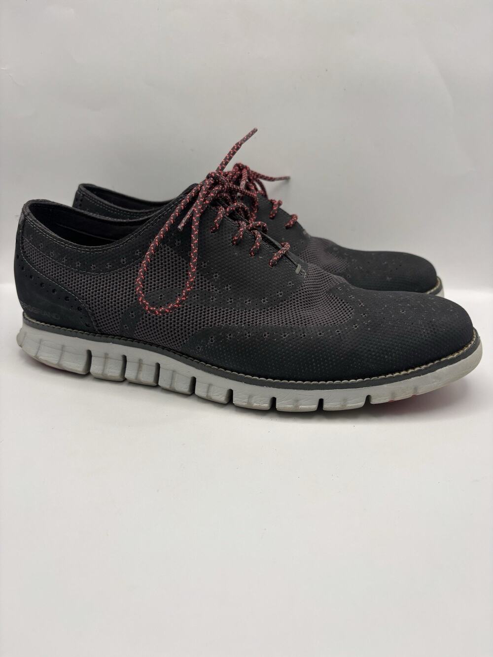 Cole Haan Zerogrand Stitchlite Wingtip Black Oxfords Men Size 10